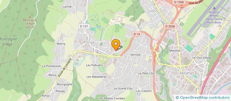 localisation de l'entreprise SELARL PONTON GOLLER  POISY