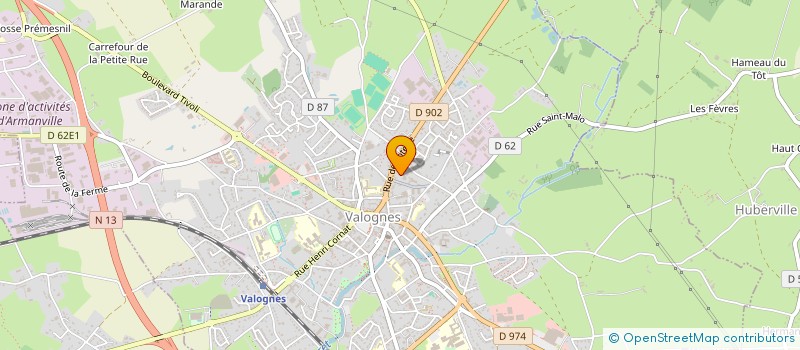 localisation de l'entreprise SELARL PRESQU'ILE ORTHO  VALOGNES