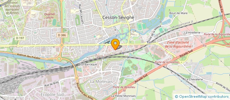 localisation de l'entreprise SELARL PRUNELLE  CESSON-SEVIGNE