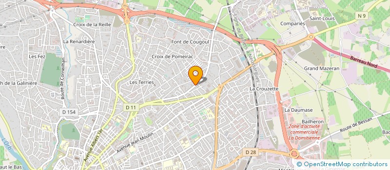 localisation de l'entreprise SELARL PUREPHARM  BEZIERS