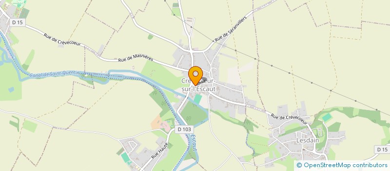 localisation de l'entreprise SELARL QUEANT  CREVECUR-SUR-L'ESCAUT