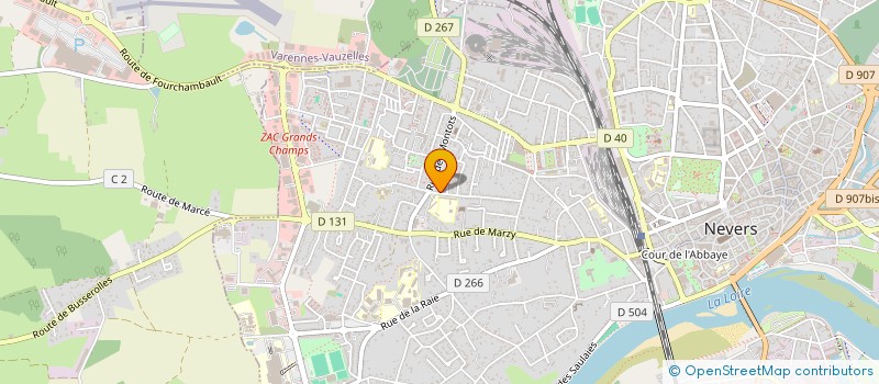 localisation de l'entreprise SELARL QUIN à NEVERS