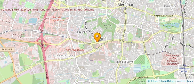 localisation de l'entreprise SELARL QUIRIN MARIE PASCALE  MERIGNAC