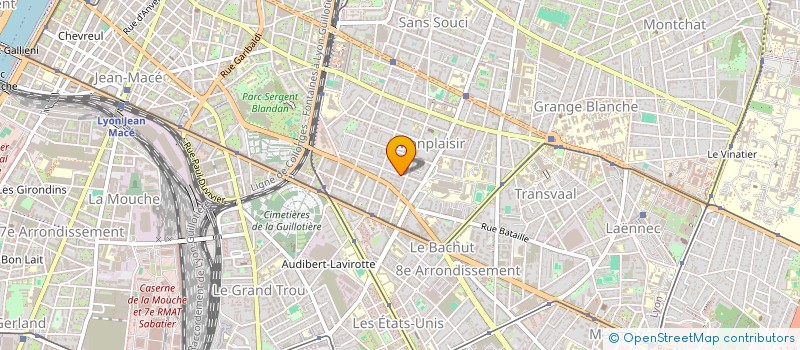 localisation de l'entreprise SELARL RACINE LYON  LYON 8EME