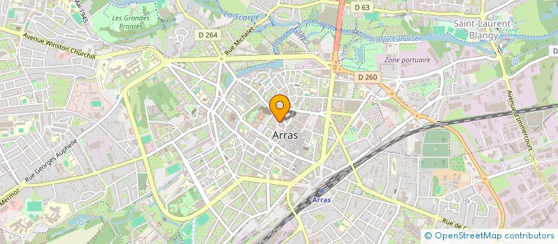 localisation de l'entreprise SELARL RAJ à ARRAS