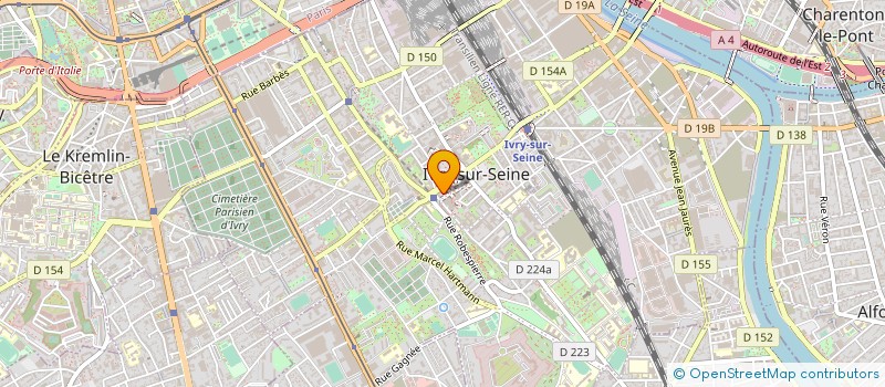 localisation de l'entreprise SELARL RASPAIL GEI à IVRY-SUR-SEINE