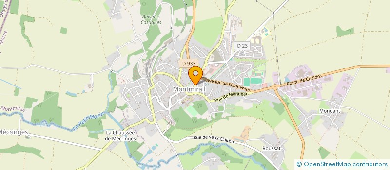 localisation de l'entreprise SELARL ROSELYNE BRUNEAUX PEDICURE-PODOLOGUE  MONTMIRAIL