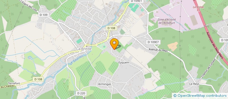 localisation de l'entreprise SELARL S CARRE à LA BREDE