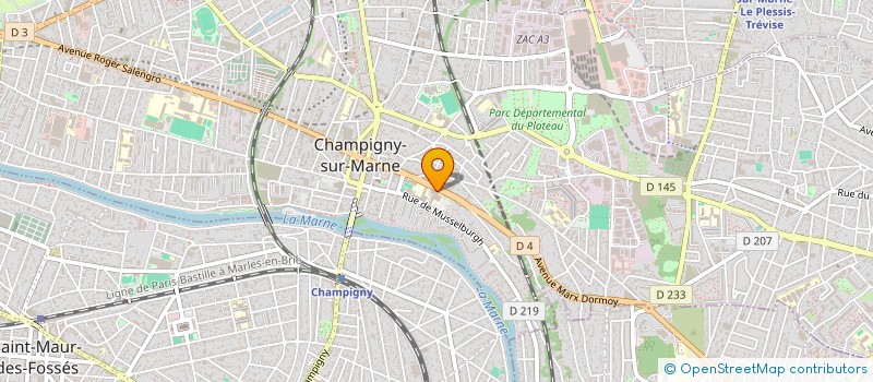 localisation de l'entreprise SELARL SABOURIN GIBER ROUBINEAU  CHAMPIGNY-SUR-MARNE