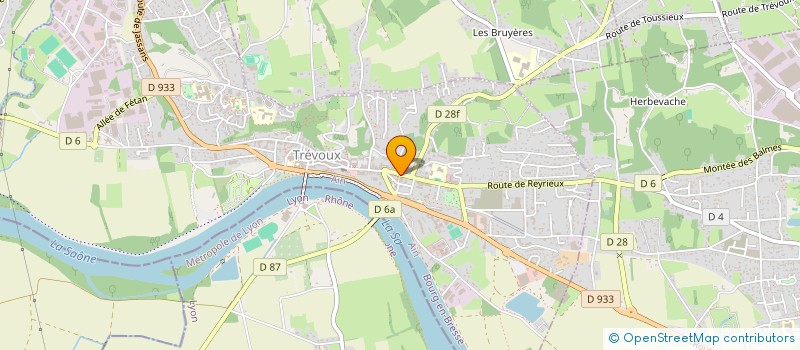 localisation de l'entreprise SELARL SAONE VALLEE à TREVOUX