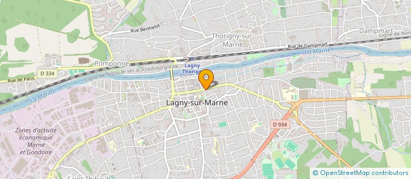 localisation de l'entreprise SELARL SCA  LAGNY-SUR-MARNE