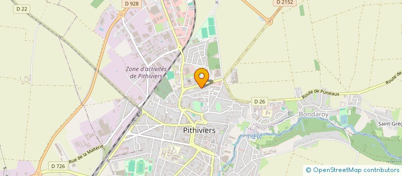 localisation de l'entreprise SELARL SERVICE D'IMAGERIE DE BEAUVALLET à PITHIVIERS