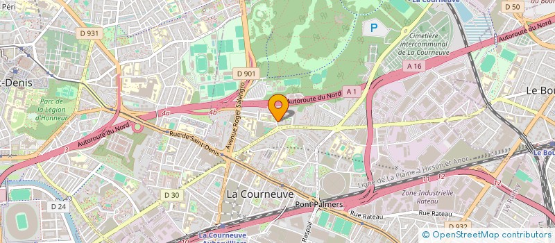 localisation de l'entreprise SELARL SETBON à LA COURNEUVE