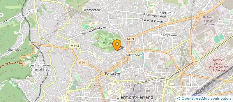 localisation de l'entreprise SELARL SILLION MARGAUX  CLERMONT-FERRAND