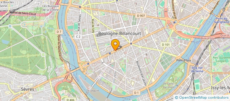 localisation de l'entreprise SELARL SLAMA MARIE PAULE  BOULOGNE-BILLANCOURT