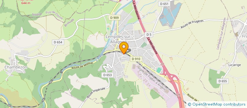 localisation de l'entreprise SELARL SOPHIE COMBE  LEMPDES-SUR-ALLAGNON