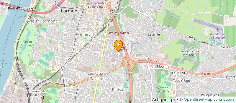 localisation de l'entreprise SELARL SOVET  LORMONT