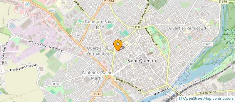 localisation de l'entreprise SELARL STEPHANE DEMOGUE à SAINT-QUENTIN