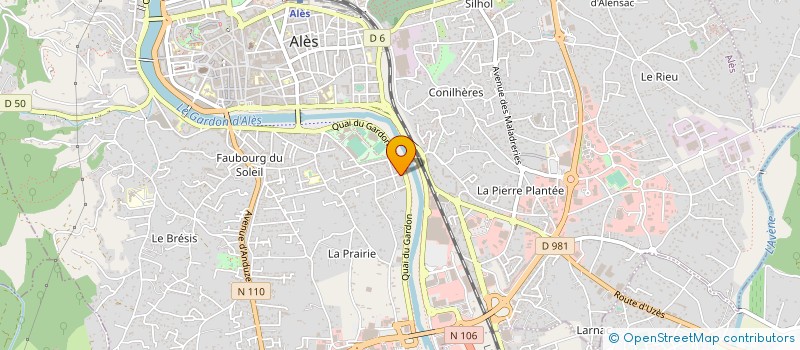 localisation de l'entreprise SELARL SUI GENERIS AVOCATS  ALES