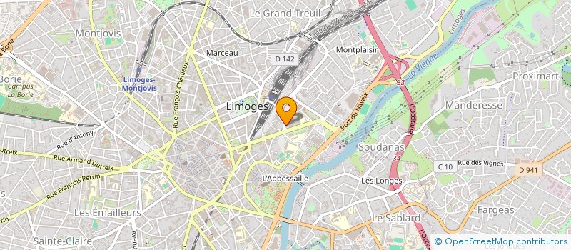 localisation de l'entreprise SELARL SUNSHINE à LIMOGES