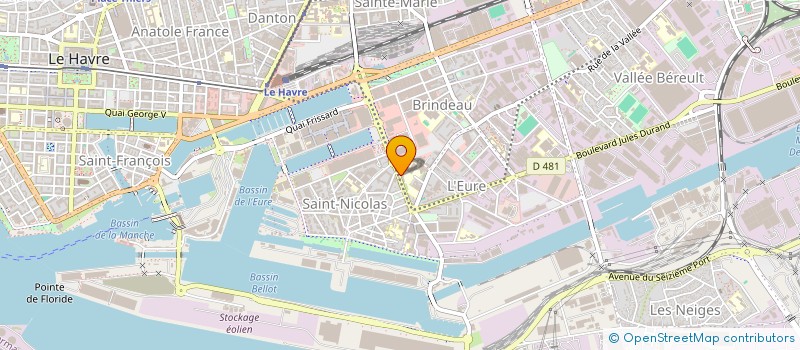 localisation de l'entreprise SELARL SV CHIRURGIE  LE HAVRE