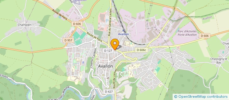 localisation de l'entreprise SELARL SYLVIE LELIEVRE, NOTAIRES ET CONSEILS  AVALLON