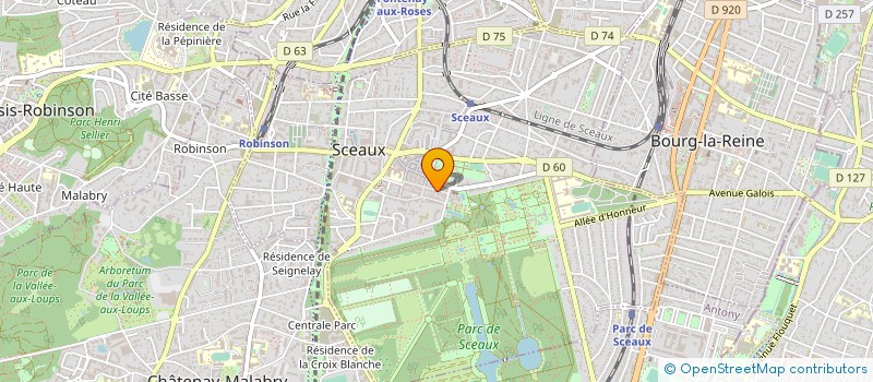 localisation de l'entreprise SELARL TAGER AUGIER SCEAUX à SCEAUX
