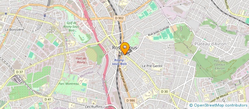 localisation de l'entreprise SELARL TC PODOLOGIE à ROSNY-SOUS-BOIS