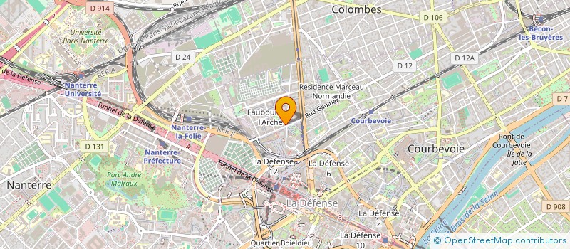 localisation de l'entreprise SELARL TELLOUCK à COURBEVOIE