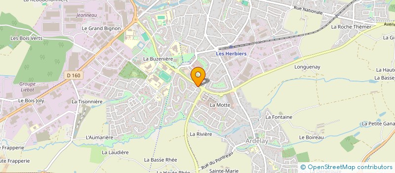 localisation de l'entreprise SELARL TESSIER VALERIE  LES HERBIERS