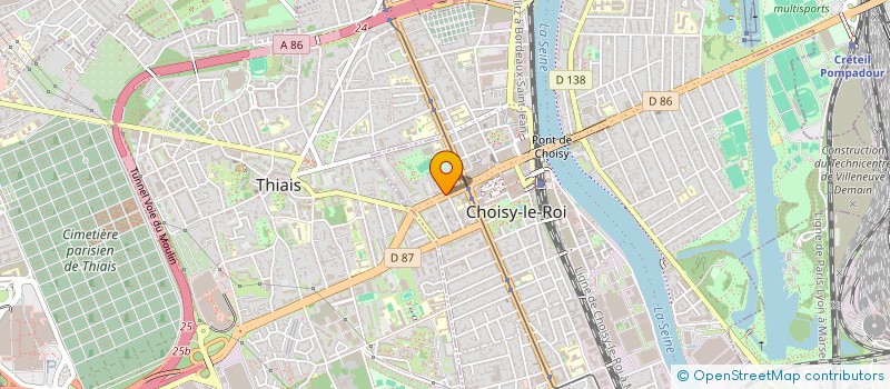 localisation de l'entreprise SELARL TEXIER VINCENT  CHOISY-LE-ROI