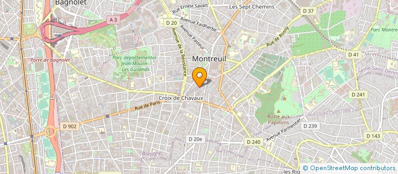 localisation de l'entreprise SELARL THIERRY NATHAN à MONTREUIL