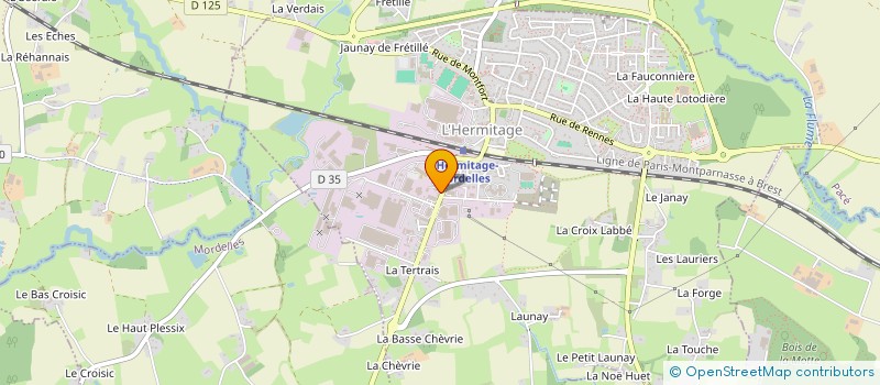 localisation de l'entreprise SELARL THOMAS-MEJEAN à L'HERMITAGE