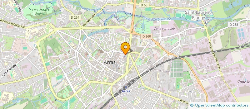 localisation de l'entreprise SELARL TRIPLET à ARRAS