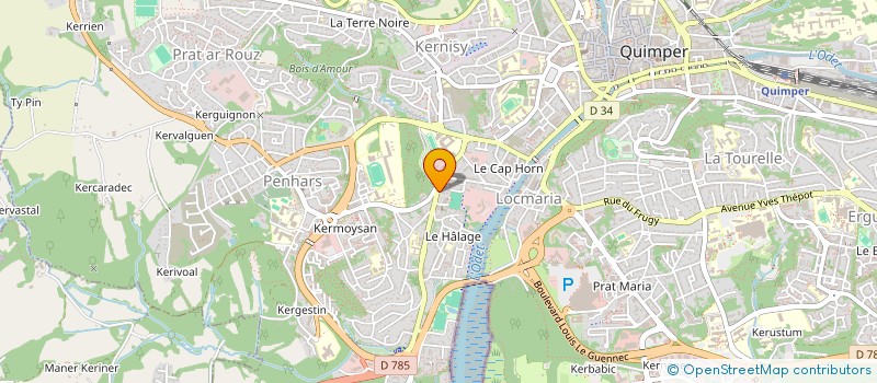 localisation de l'entreprise SELARL TY LEONED à QUIMPER