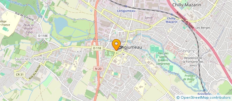 localisation de l'entreprise SELARL U B E à LONGJUMEAU