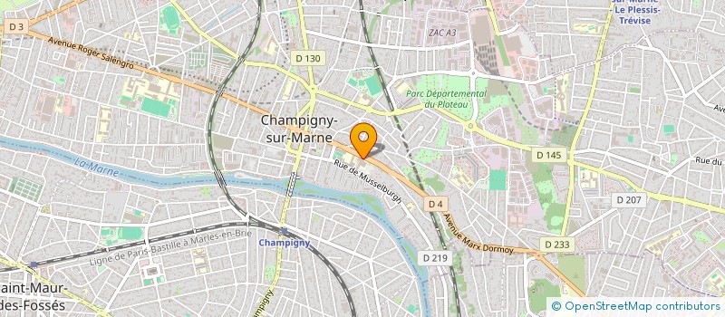 localisation de l'entreprise SELARL UNIPERSONNELLE HAKIM KHITER à CHAMPIGNY-SUR-MARNE