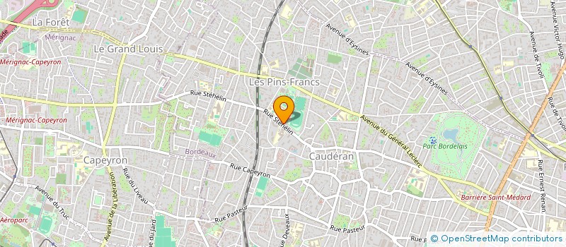 localisation de l'entreprise SELARL V. BROUSSEAUD  BORDEAUX