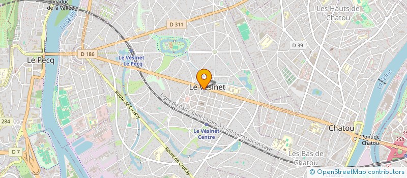 localisation de l'entreprise SELARL V DE VAUX  LE VESINET