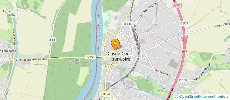 localisation de l'entreprise SELARL V2H à COSNE-COURS-SUR-LOIRE