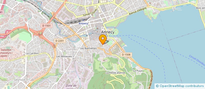 localisation de l'entreprise SELARL VAGO à ANNECY