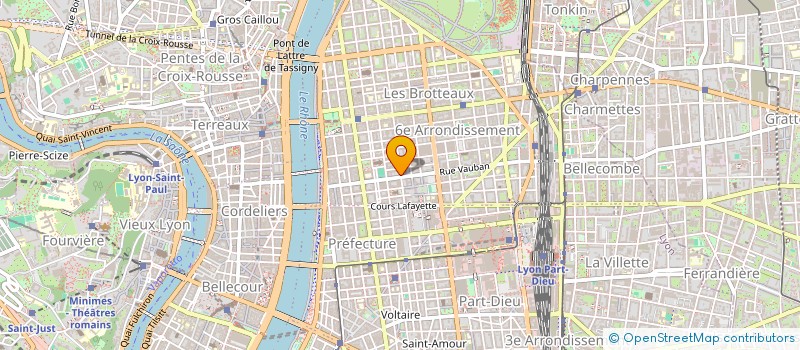 localisation de l'entreprise SELARL VALERIE BERTHOZ  LYON