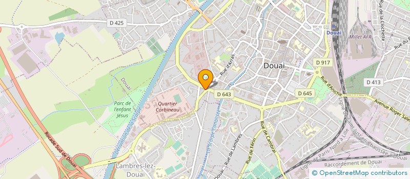 localisation de l'entreprise SELARL VALERIE DELCOURT NOTAIRE ASSOCIEE à DOUAI