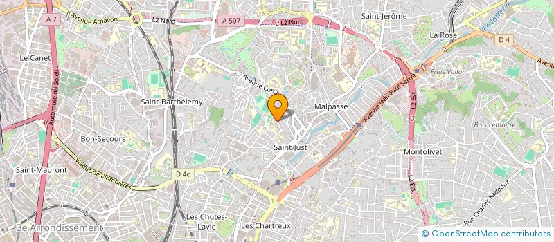 localisation de l'entreprise SELARL VALERIE SADEY à MARSEILLE