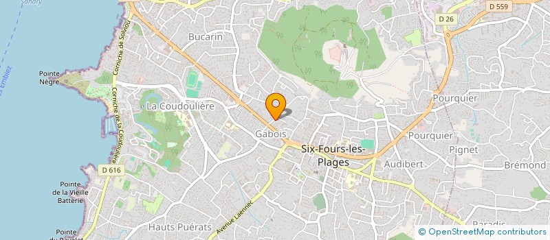 localisation de l'entreprise SELARL VET'AZUR à SIX-FOURS-LES-PLAGES