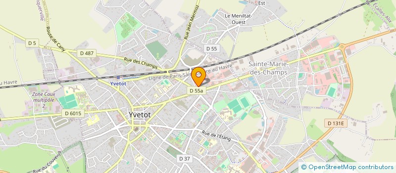 localisation de l'entreprise SELARL VETERINAIRE CAUX SEINE  YVETOT