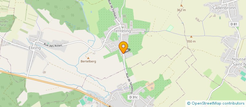 localisation de l'entreprise SELARL VETERINAIRE DES ALOUETTES  TENTELING