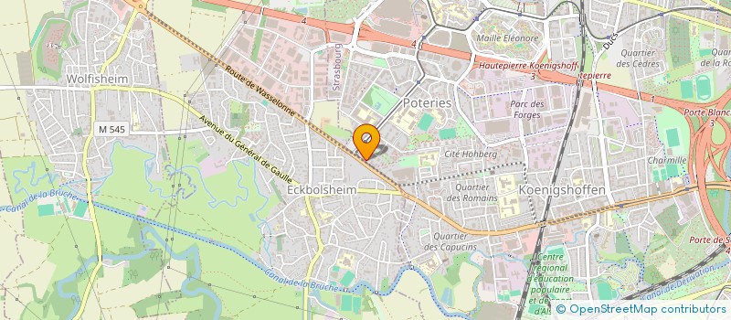 localisation de l'entreprise SELARL VETERINAIRE DES ROMAINS à STRASBOURG