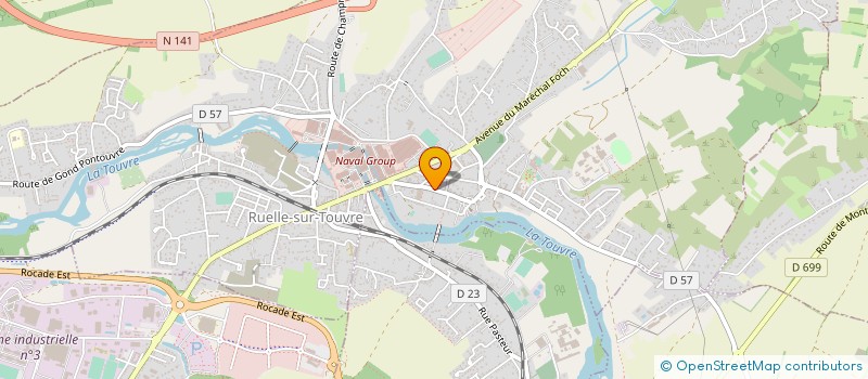 localisation de l'entreprise SELARL VETERINAIRE DES TROIS SOURCES à RUELLE-SUR-TOUVRE