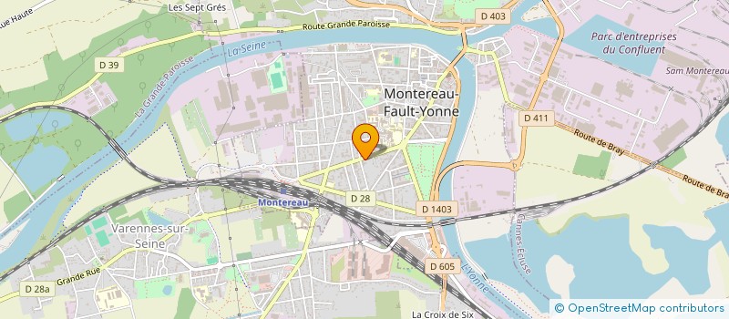 localisation de l'entreprise SELARL VETERINAIRE DU CONFLUENT  MONTEREAU-FAULT-YONNE